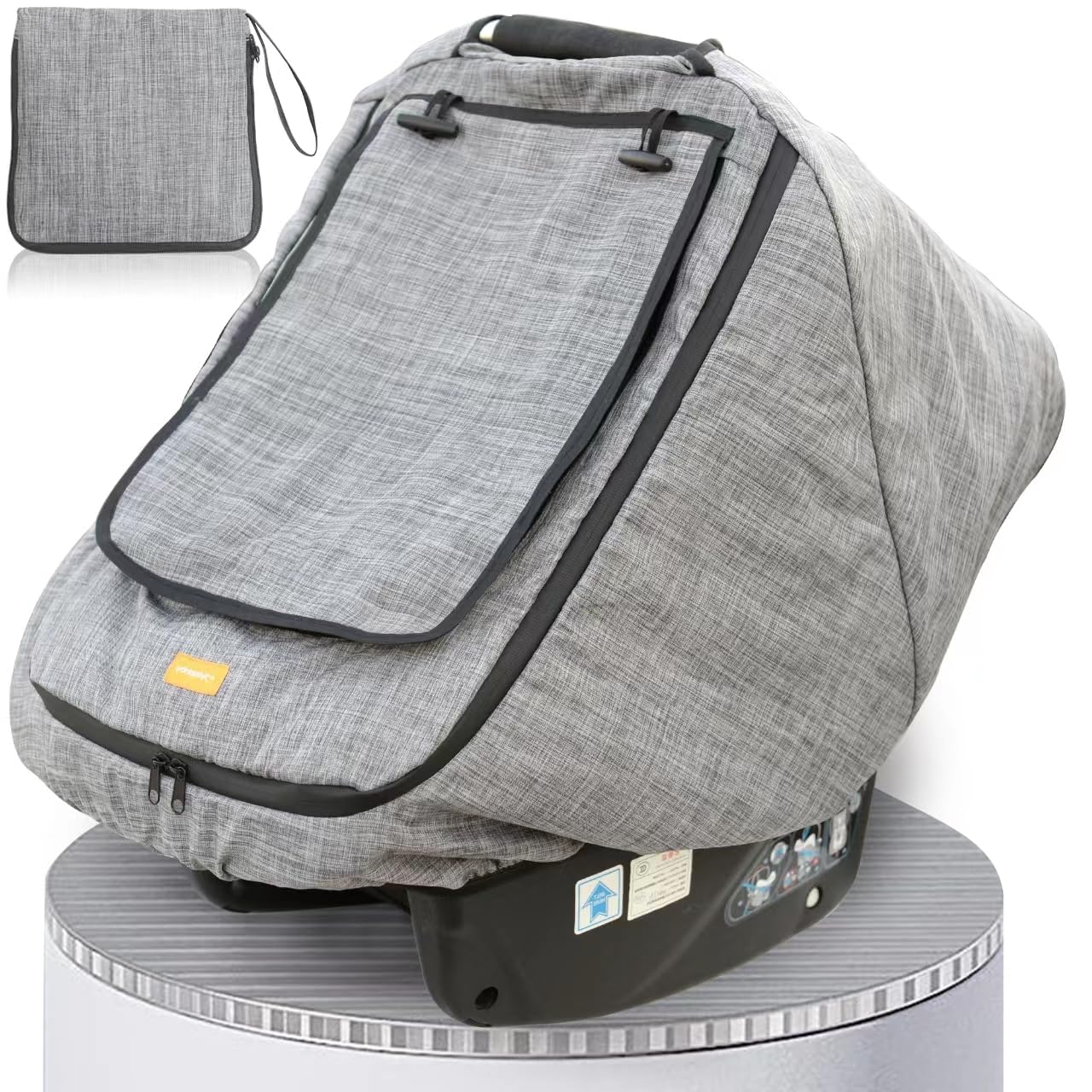 Funda impermeable para asiento de coche de bebé, funda de asiento de coche para bebés, cubierta de asiento de coche infantil para niños y niñas, toldo de asiento de coche resistente al viento para