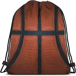 Basketball Drawstring Bags Backpack Bag Game Leather Texture Spot Sport Red Black Color Team Popular Art Cool Ball Sport Gym Sack for Men Women