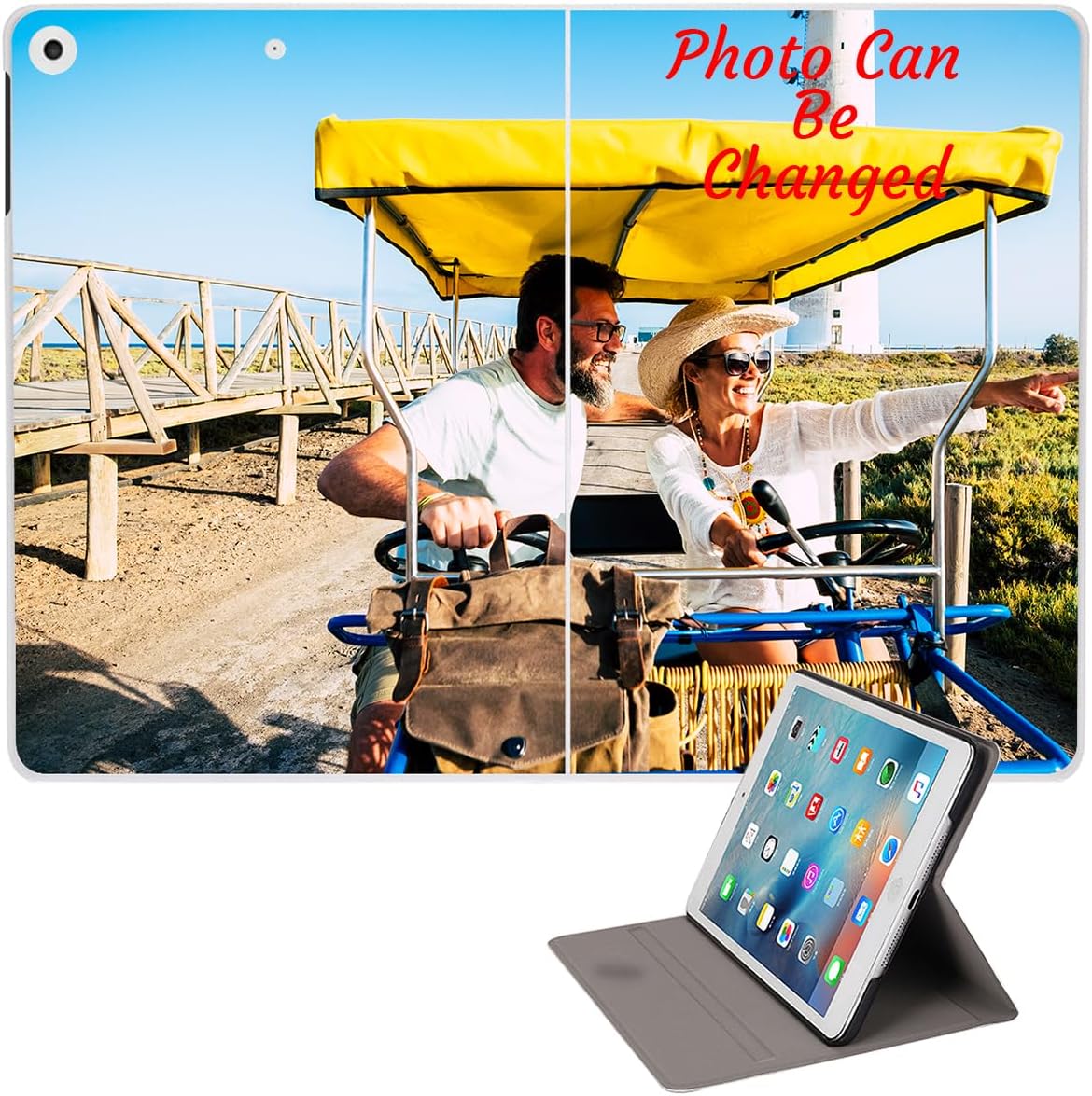 Personalized Case for iPad 9th/8th/7th(2021/2020/2019) Generation, Stand Cover for iPad, Auto Wake/Sleep Protective Leather Cover, Full Body Protection Case Custom Present for Boys Girls