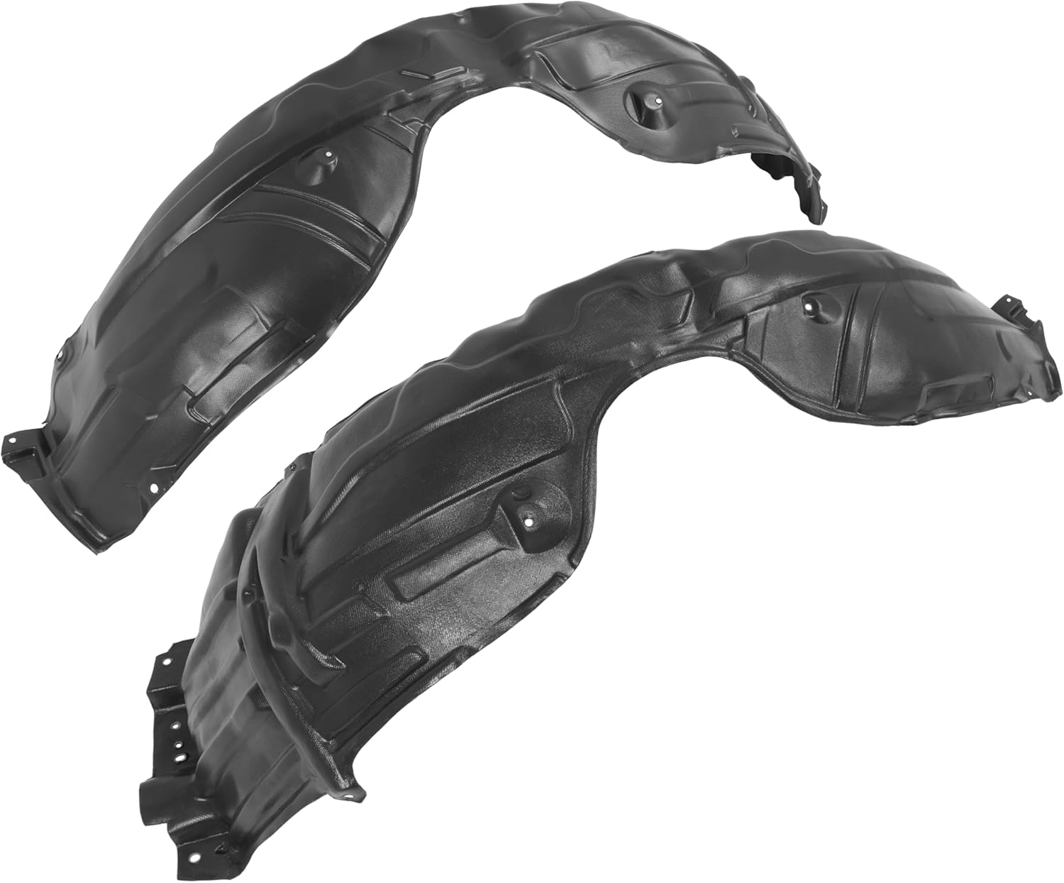 ALMULOO Driver + Passenger Side Front Fender Liner Inner Panel Compatible with 2007-2011 Toyota Camry Replacement for 5387606060 5387506060 TO1251122 TO1250122 Wheel Liner Splash Shields Guard