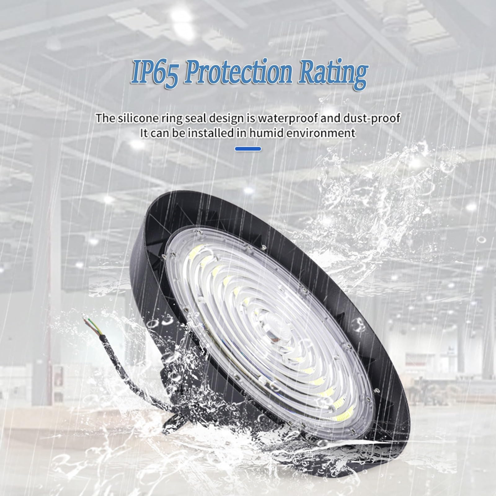 UL CE Listed 10 Pack UFO LED High Bay Light Shop Lamp 300W IP65 45000lm 150LM W High — view 5