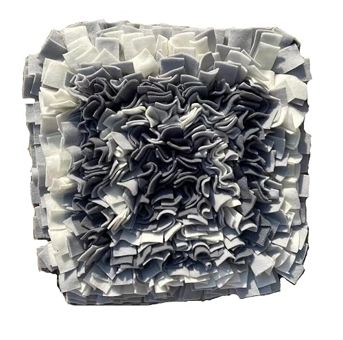 50 X 50 Cm Gris y Blanco, Forro Polar Cosido
