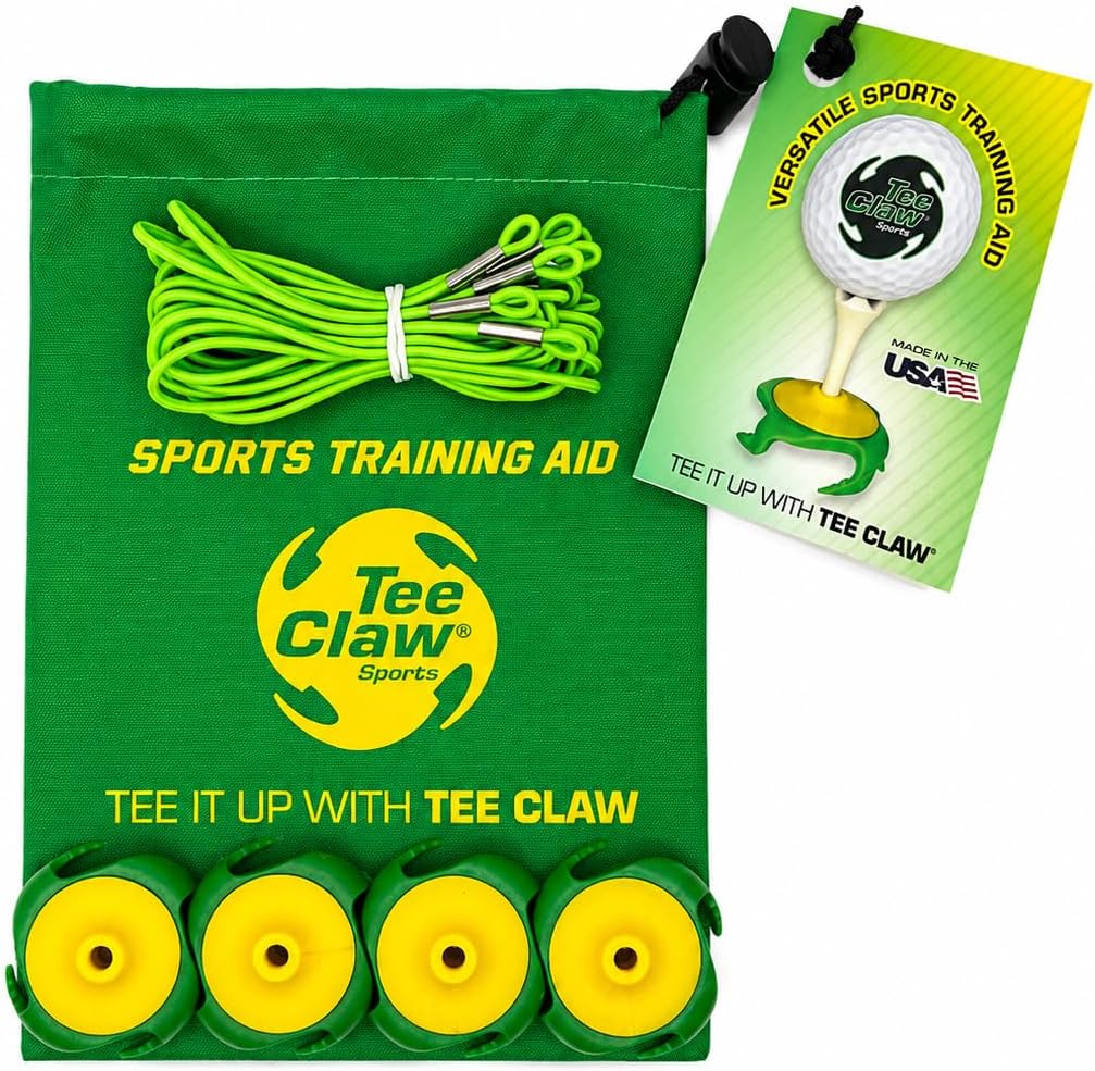 Tee Claw Training Aid for Golf, Baseball, Softball - Universal Fit Golf Tee Holder, Versatile Multisports Training Equipment, Multifunctional Kit for Practicing Skills, Fit for All Baseball Positions