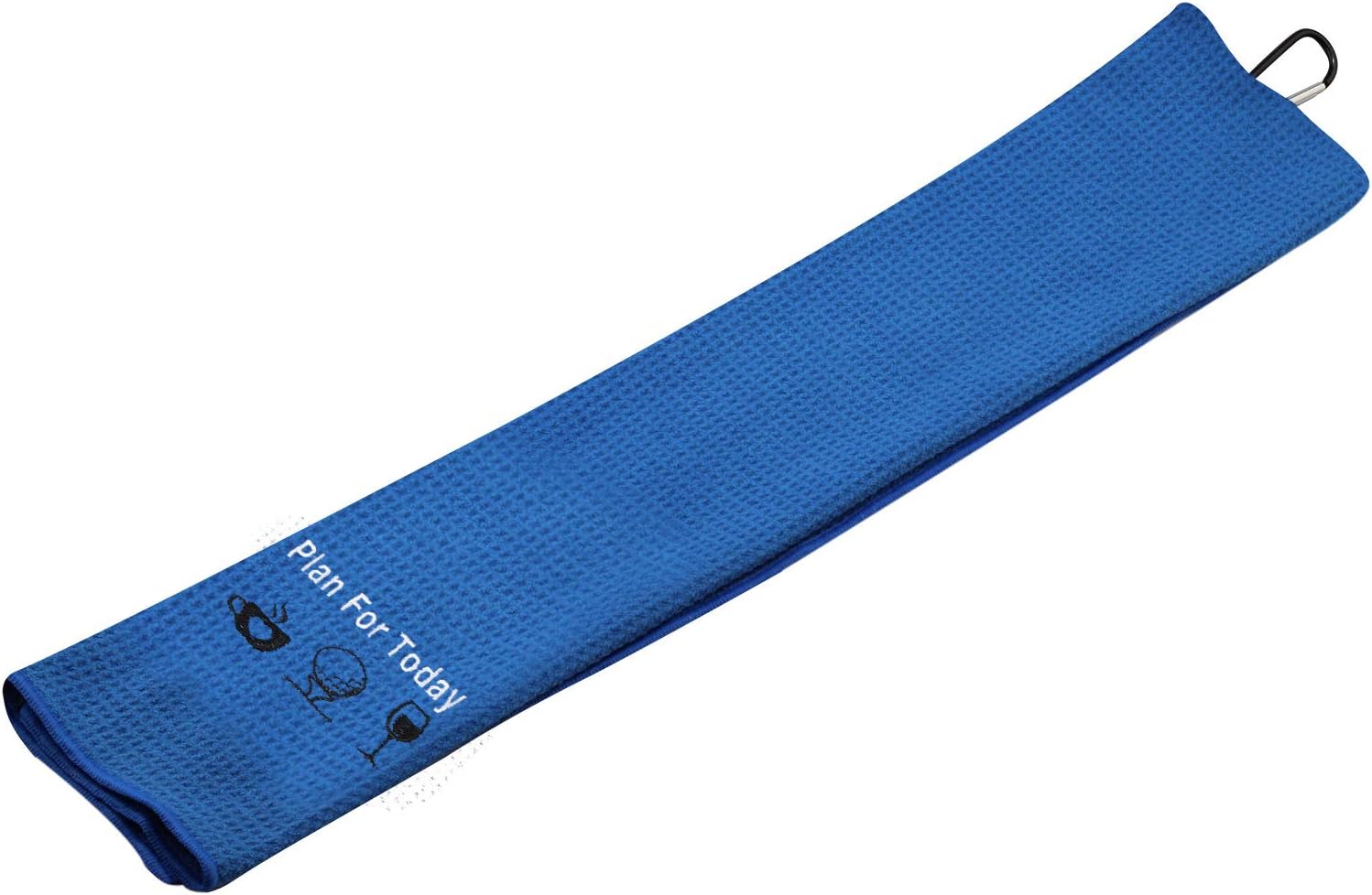 review Golf Lover Gift Weekend Gift Golfing Plan for Today Coffee Golf Wine Golf Towel with Clip (Plan for Today)