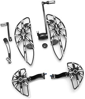 For Harley Davidson touring floorboards Black Gauge rider and passenger footboards street glide FLHX