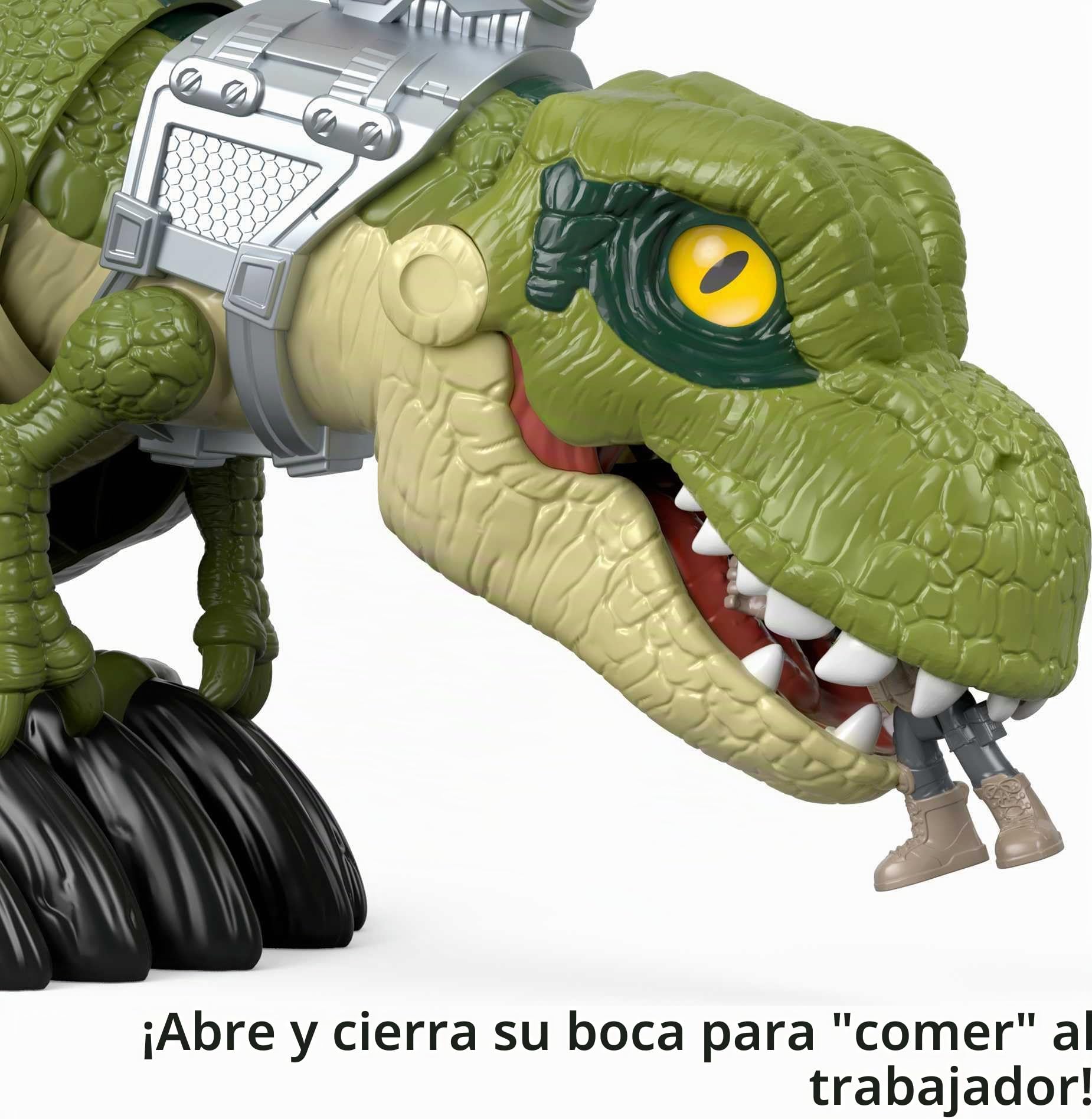 Fisher-Price Imaginext Jurassic World Tiranosaurio Megamandíbula, Dinosaurio de Juguete para niños +3 años (Mattel GBN14)