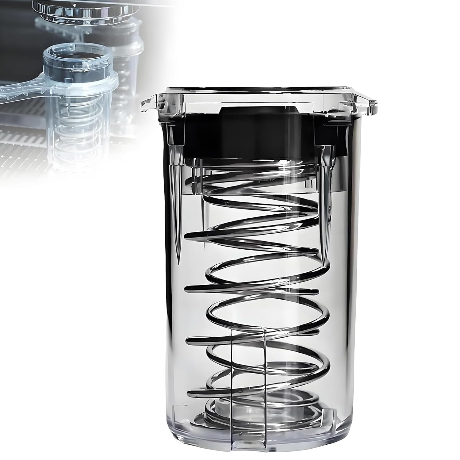 Juego de cepillos de limpieza para máquina de café, herramienta de cabezal de lavado a contracorriente con válvula de alivio de presión, accesorios esenciales para baristas y cafeteras caseras