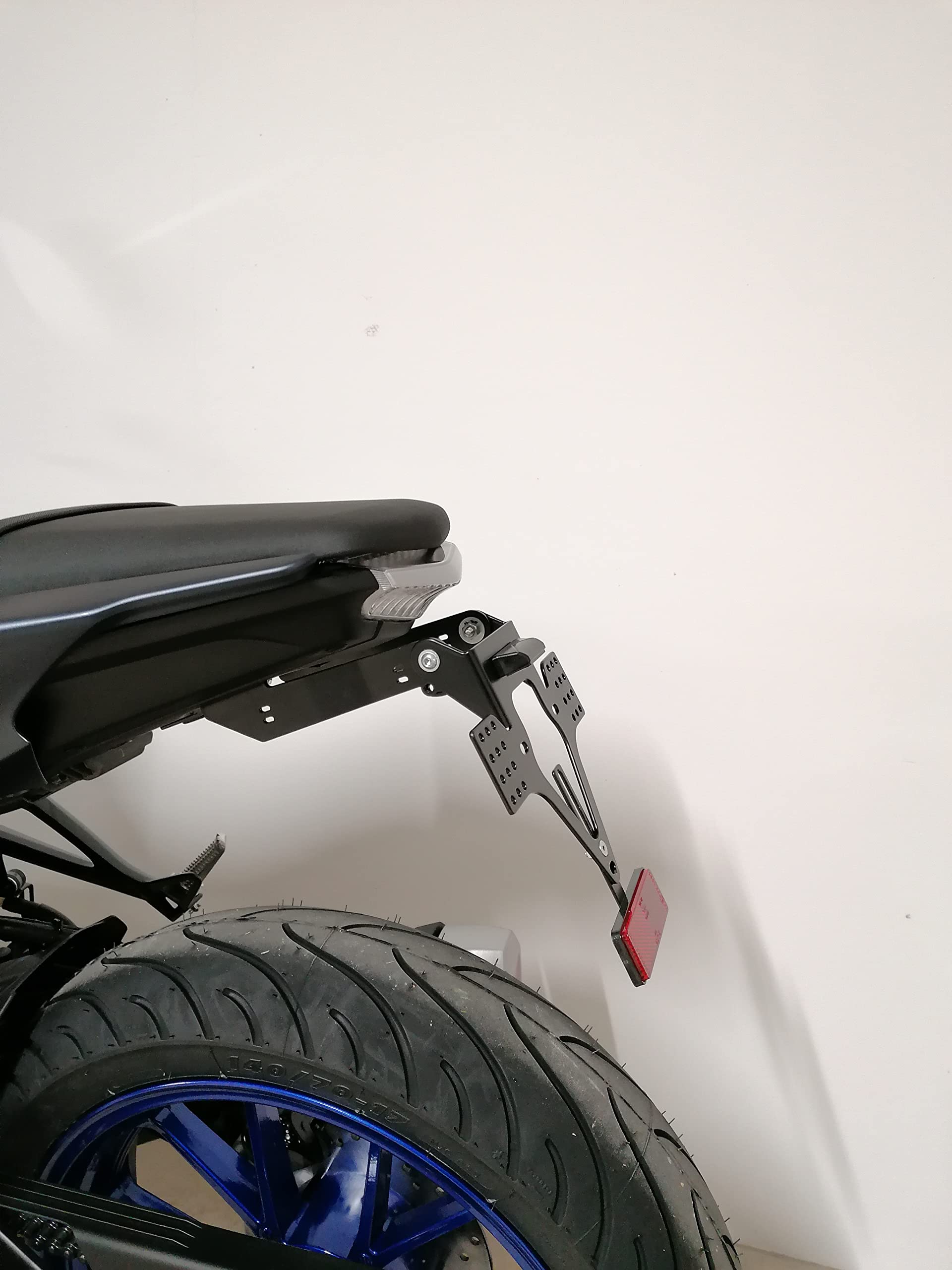 Kennzeichenhalter für Yamaha MT 125 Bj.20-25 GroFaTec EVO Set Kennzeichenträger Nummernschild mt125 Träger Halter kurzes Heck Heckumbau auch Modell 2025 mt-125