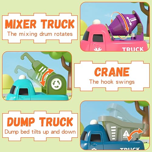 Miniatura 3 de Juego de tren eléctrico para niños pequeños, juguetes de tren magnético con luz y música, juego de pista de tren para niños pequeños de 3 a 5 años,