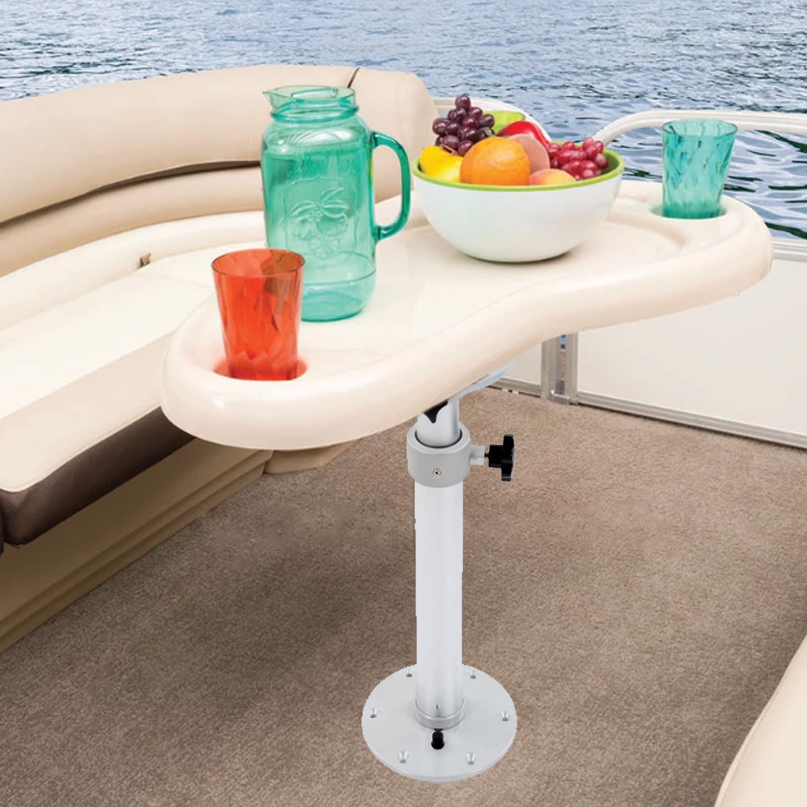 Tischbein, Wohnmobil-Tischbeine Höhenverstellbar Abnehmbare RV-Tischbein Anhebbar um 46–70 cm Aluminiumlegierung Halterung für Konferenzräume auf Yachten und Wohnmobilen