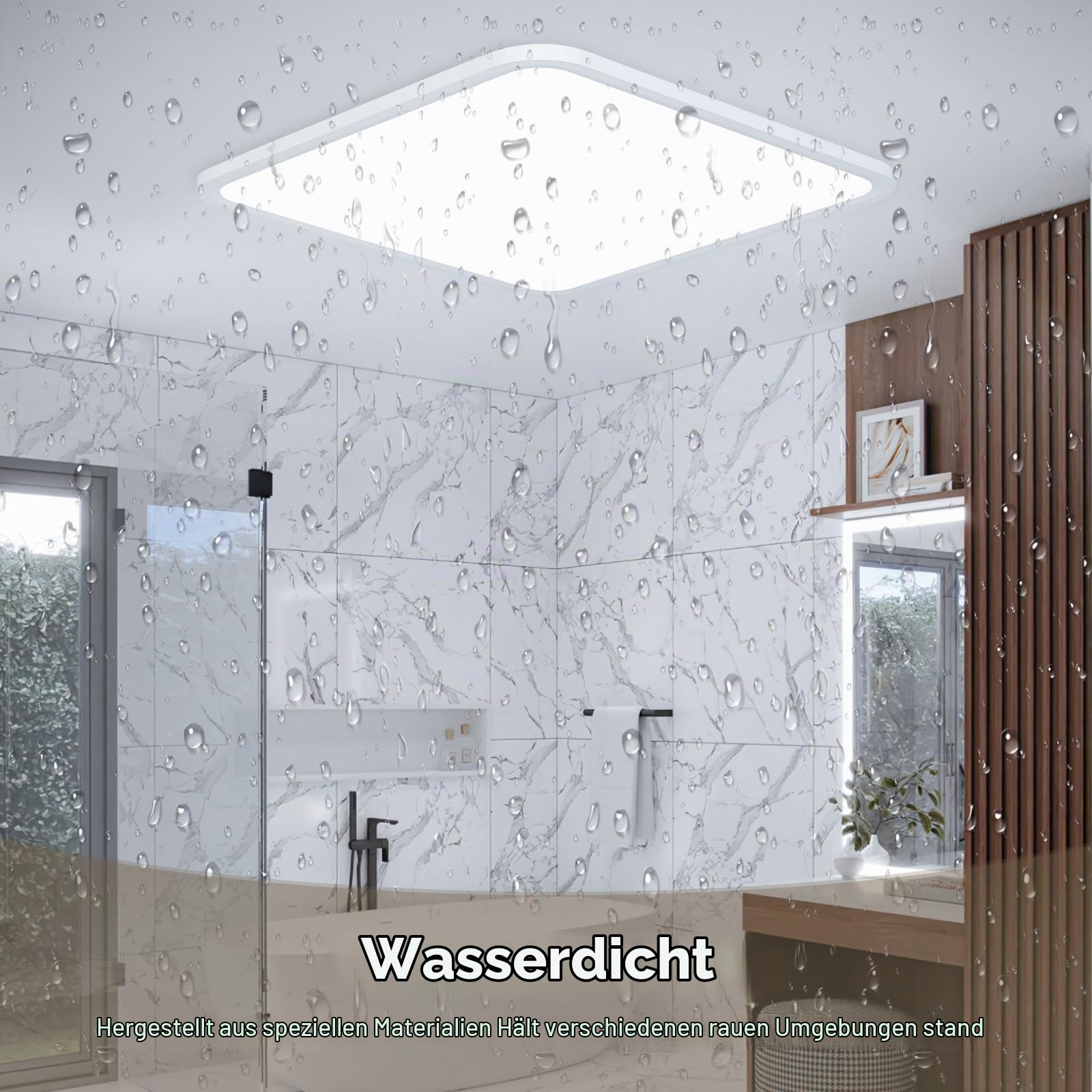 OTREN Deckenlampe LED Deckenleuchte 40CM 6500K Kaltweiß 40W 4400LM