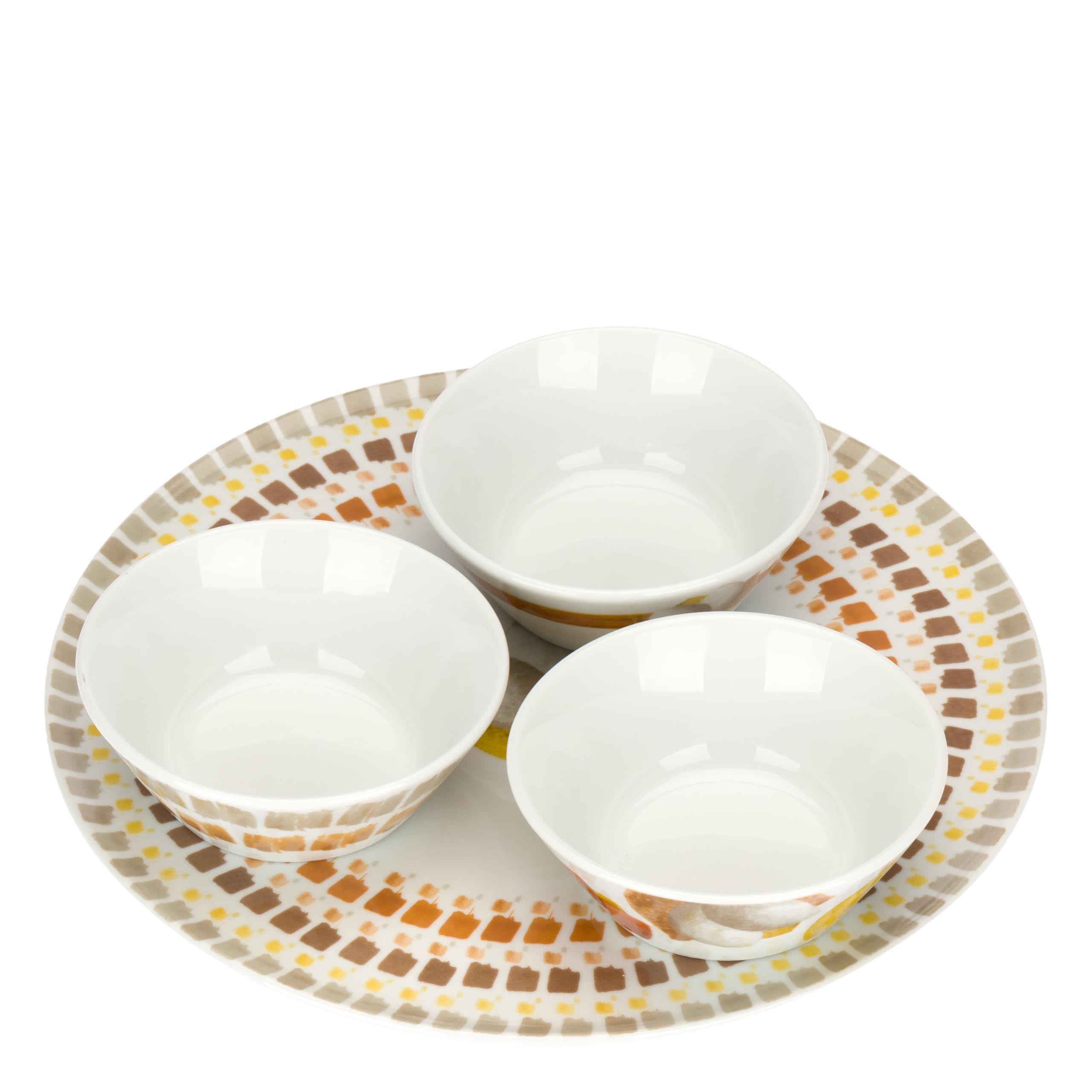 THUN - Set 3 ciotole con piatto, Collezione TulipaniD13,2x5H / D31,5
