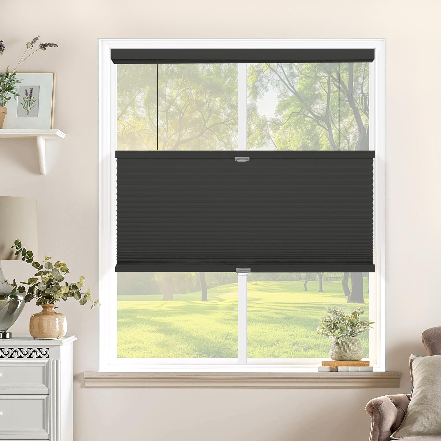 SBARTAR Cordless Top Down Bottom Up Cellular Shades for