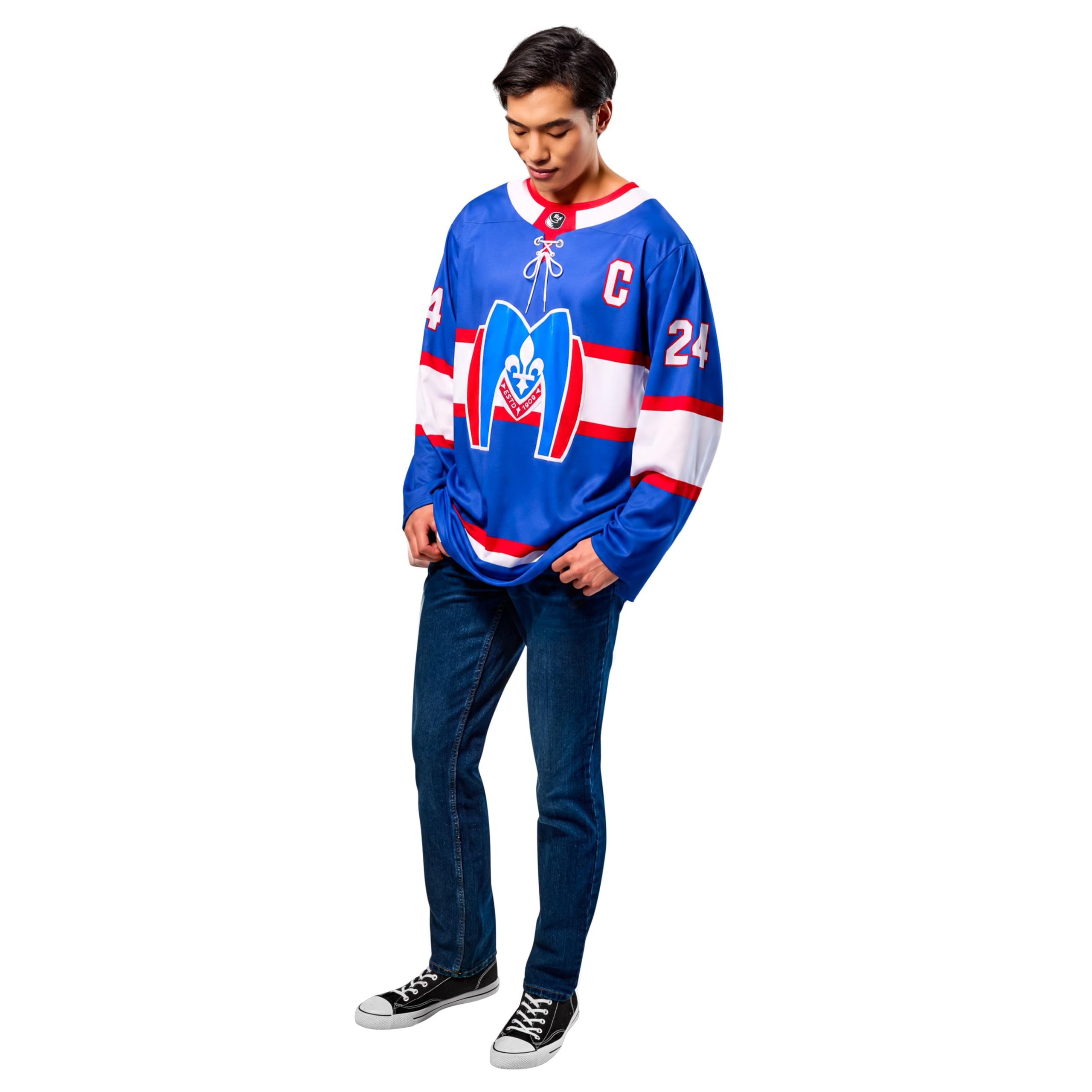 Rubies Heated Rivalry: Metros Jersey Costume Top for Adults