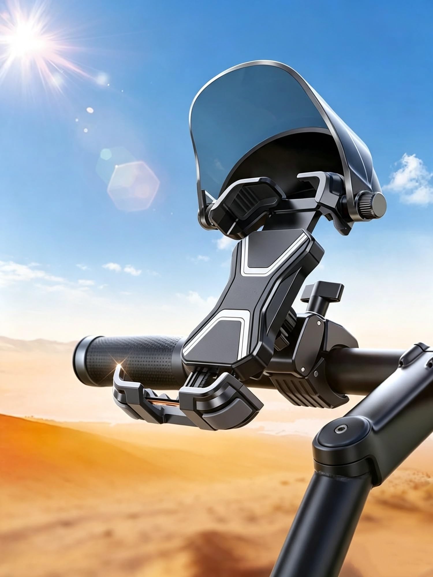 Supporto Per Navigazione Moto Per Supporto Smartphone | Supporto universale per telefono Supporto per supporto per moto Protezione solare Ciclismo