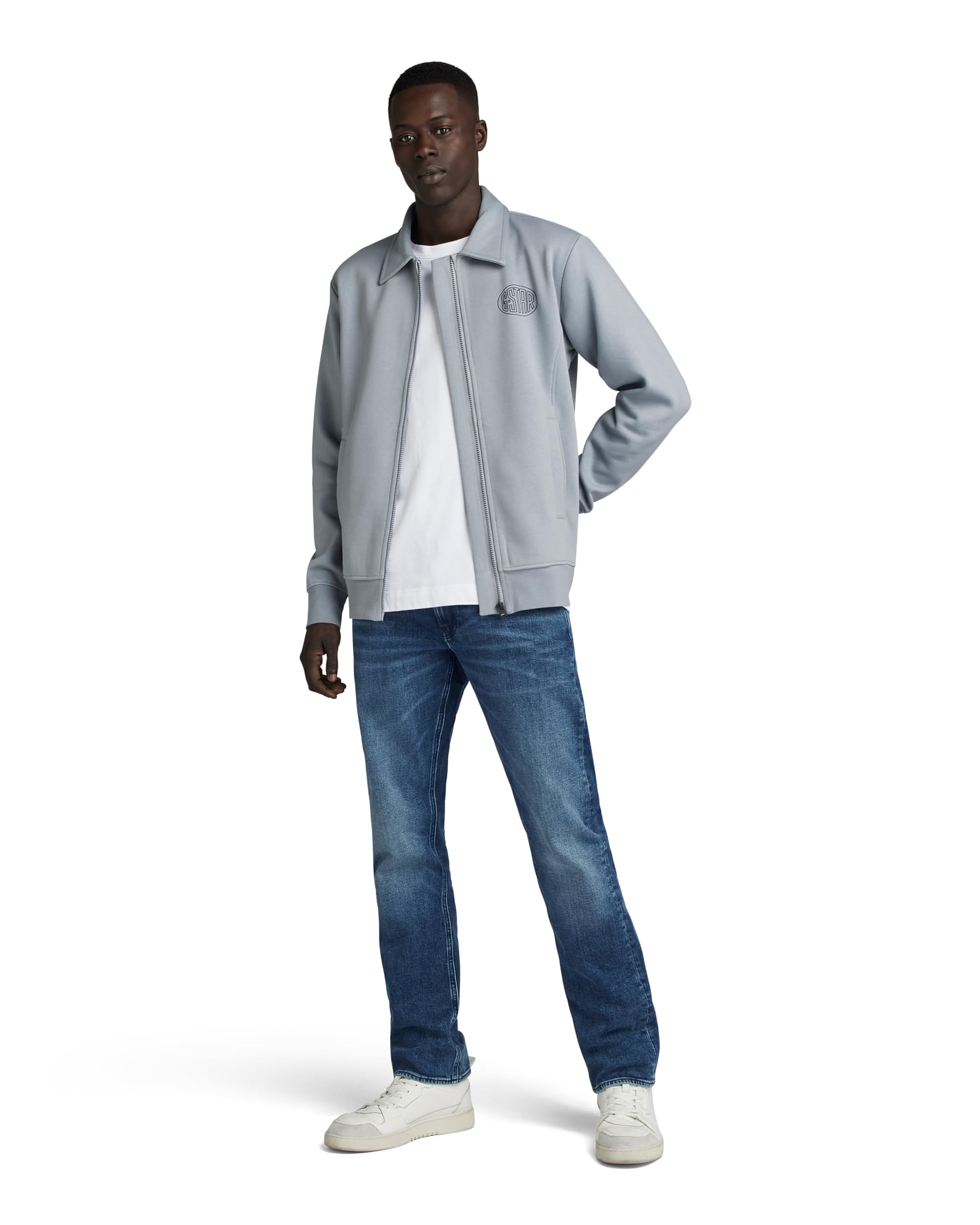 G-STAR Mosa Straight Jeans Uomo, Blu (Faded Cascade D23692-C052-C606), 36W / 34L-image