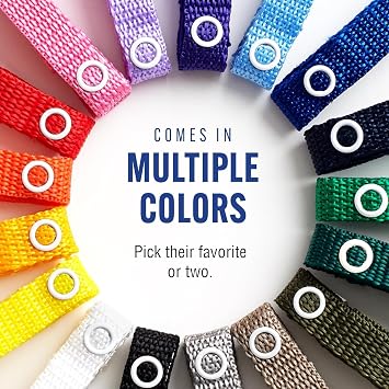Baby Buddy Secure-A-Toy, Safety Strap Secures Toys, Teether, Pacifiers to Strollers, Highchairs, Car Seats, Adjustable Length, Keep Toys Sanitary, Registry Must Haves, White-Black-Tan-Olive, 4 Count