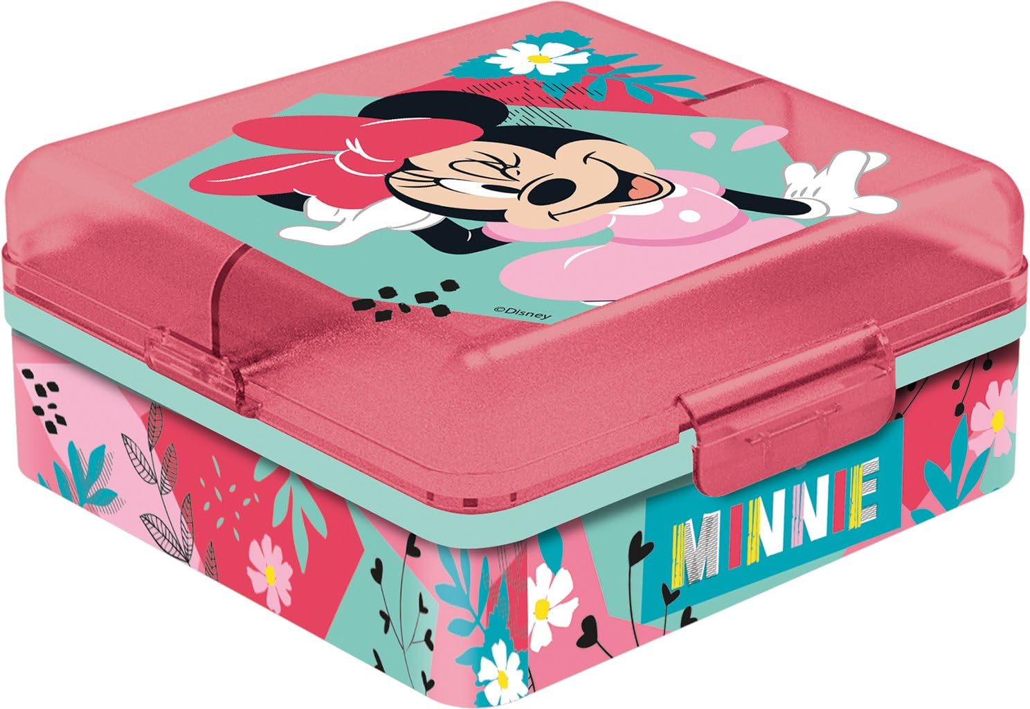 TataWay in viaggio si cresce Sandwich Box with Compartments Modern Square Minnie
