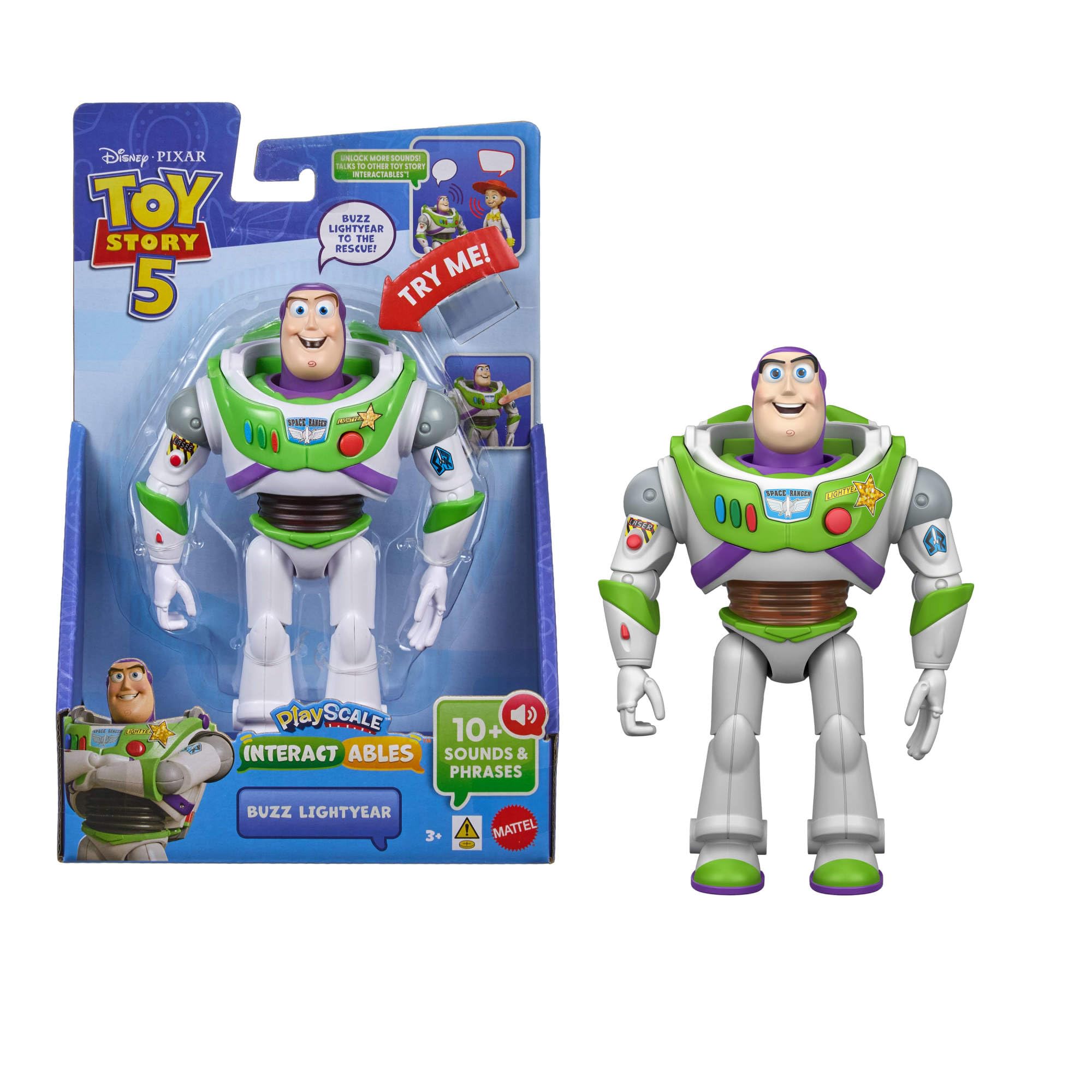 Mattel Disney and Pixar Toy Story 5 Interactables Figure, Buzz
