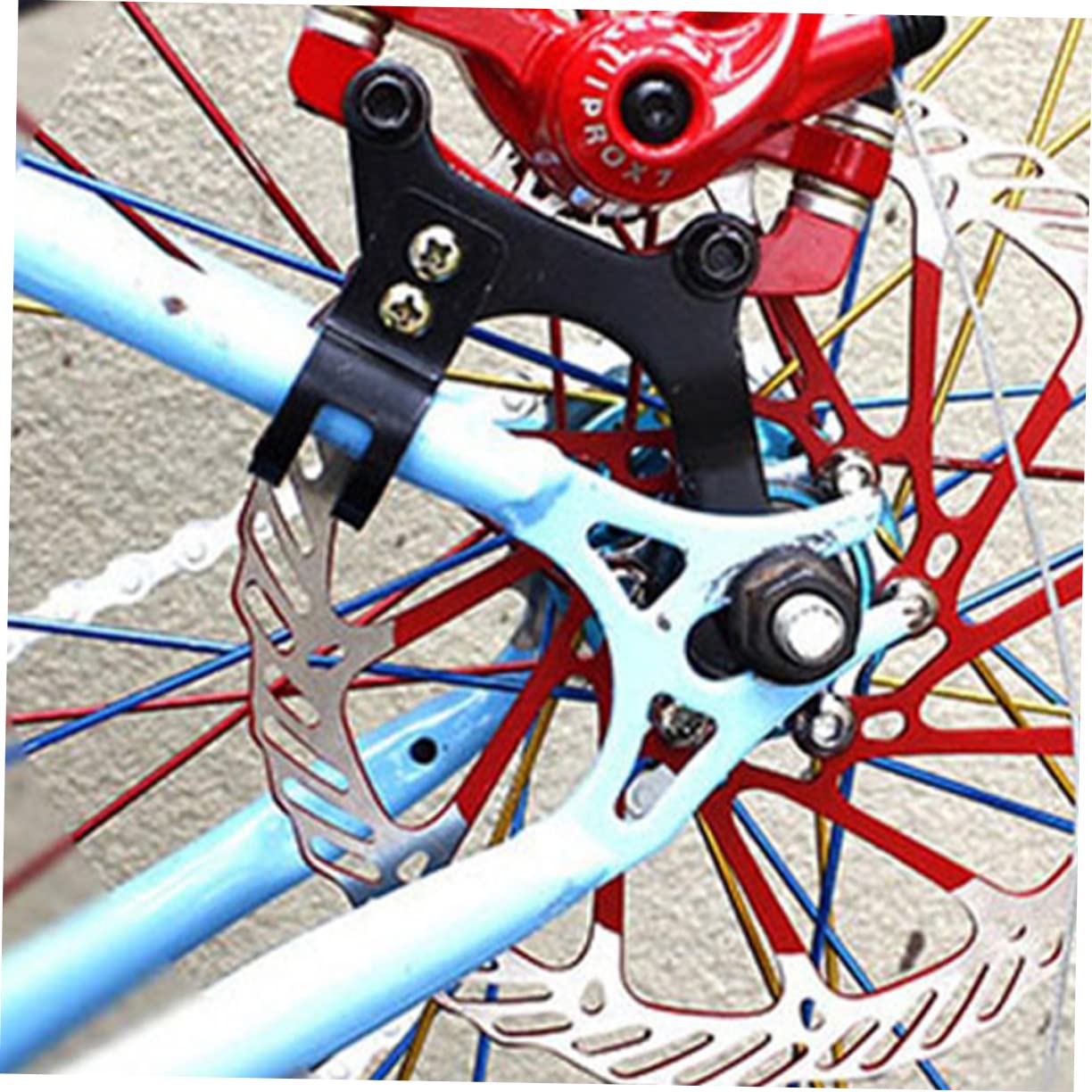 KOMBIUDA 2Pcs Disc Brake Adapter for Bike Modification Durable Brake Bracket Converter for Upgrading Bicycles