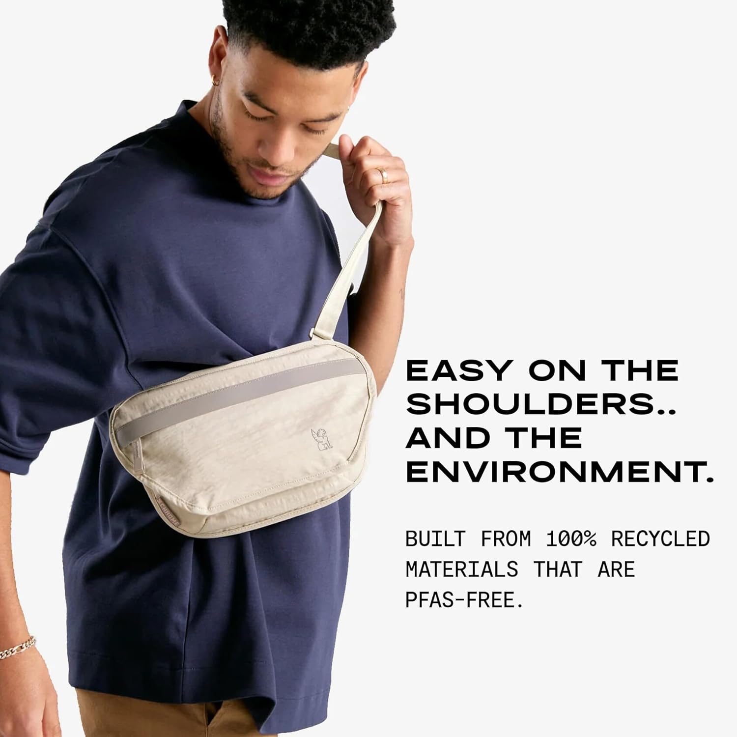 Chrome Industries Sodo Crossbody Sling Bag for Men and Women, Zippered Phone, Security & Hidden Pockets, Recycled Materials - Image 7