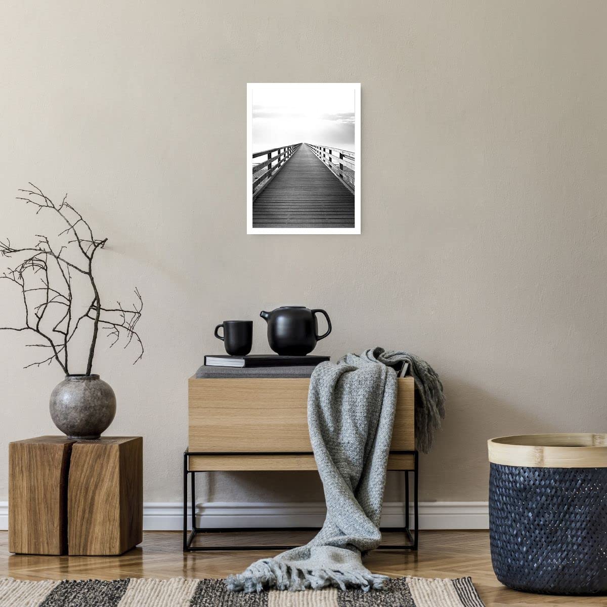 decomonkey - Set di 6 Poster SENZA Cornice Piante Natura 4 x DIN A4 & 2 x