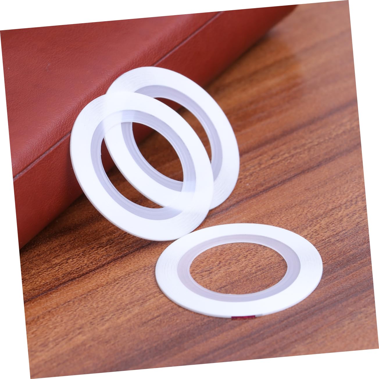 Mikinona 3pièces Rubans Autocollants Ligne Ongle Brillants Couleurs Métallisées Diy Manucure Pédicure Blanc