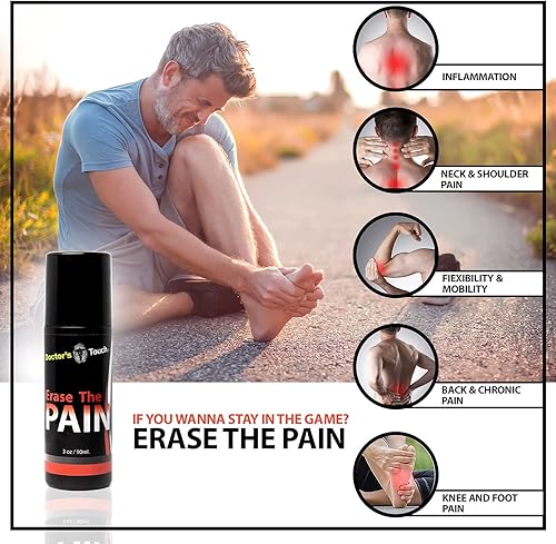 Miniatura 2 de Médicos Touch Borrar el dolor Roll On alivio del dolor de acción rápida para músculos, nervios y articulaciones Solución tópica para todas las