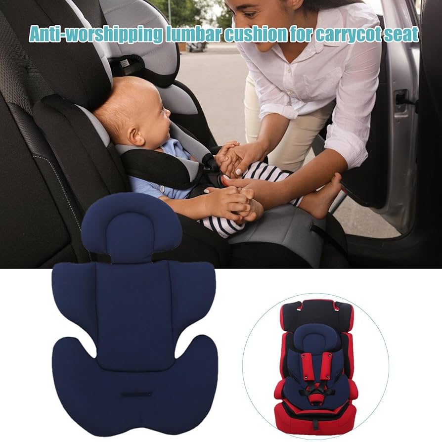 Baby Car Seat Insert Cushion, Baby Car Seat Insert Pram Liner, Headrest For The Car Seat For Newborns, Extra Soft Stroller Cushion Pads Car Seat