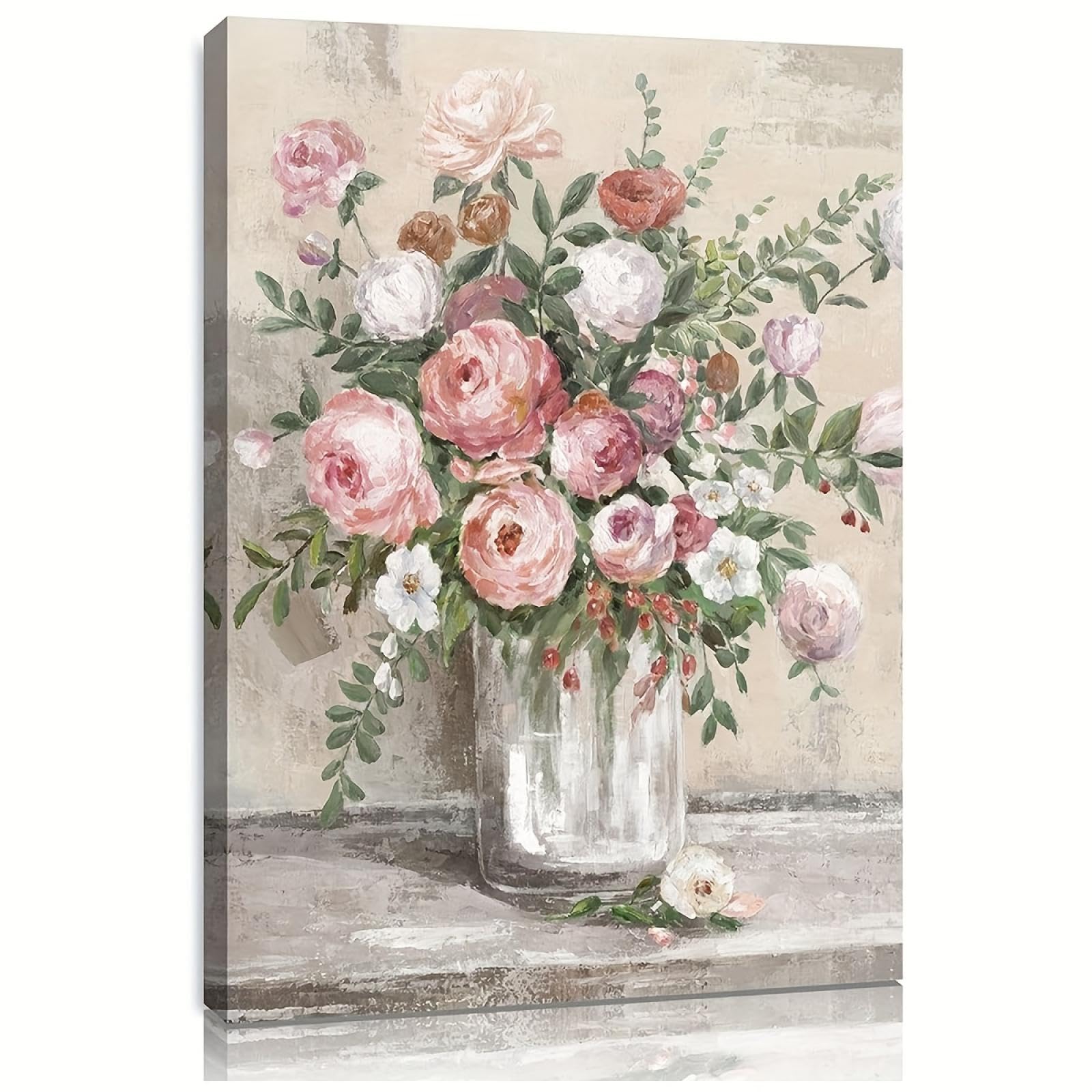 Impression d'art mural de fleurs en bouteilles avec cadre intérieur - 8