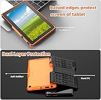 Vista 11 de ROISKIN Funda con función atril de 2 capas resistente a prueba de golpes para niños para tableta de lanzamiento 2022 de 7 pulgadas, 12ª