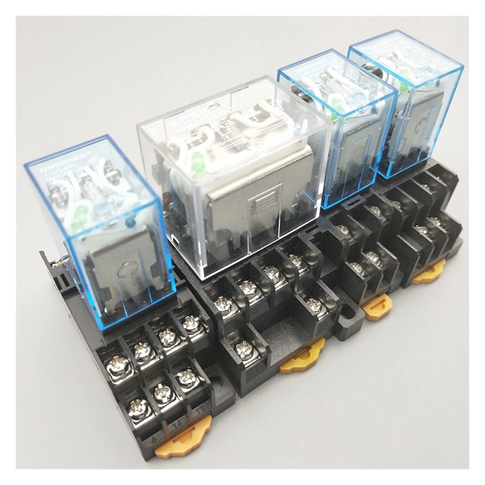 Relé micro electromagnético HH63P DC24V mini bobina de 10A para cuadros eléctricos
