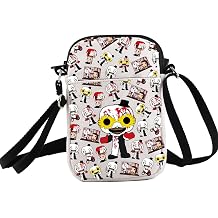 PXTIDY Horror Movie Gift Scary Horror Clown Character Crossbody Bag Slasher Serial Killer Movie Lover Gift Halloween Merch
