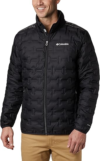 Columbia Mens Delta Ridge Down Jacket, Black, XX-Large