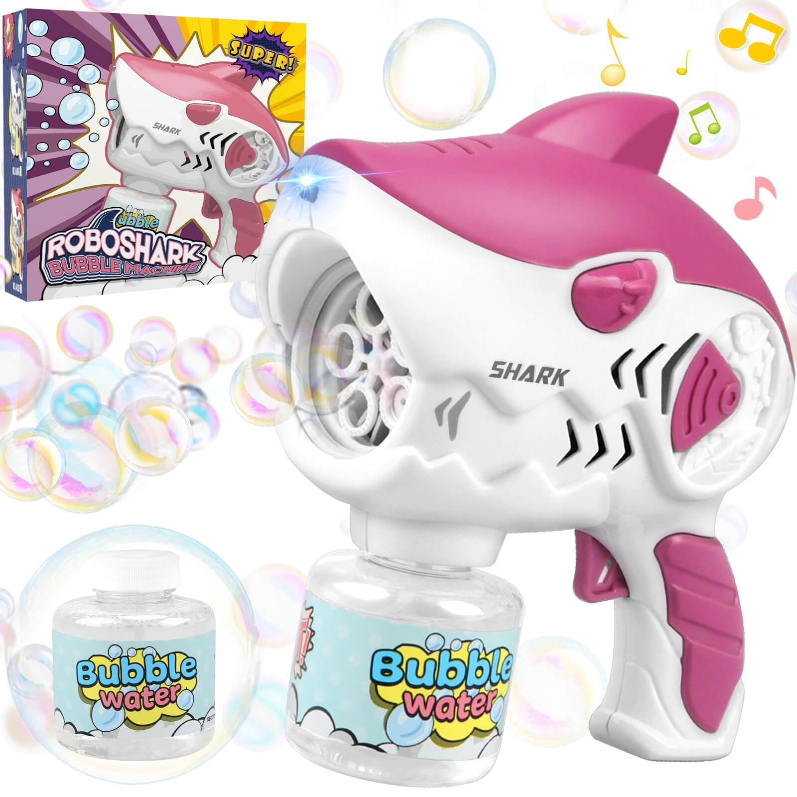 Sponsored Ad – cuspitum Bubble Machine Gun Kids Toys Automatic Bubble Guns with Light and Bubble Solution for Toddlers Outdoor Summer Toy Birthday Wedding Party Gifts for Boys and Girls (Red)