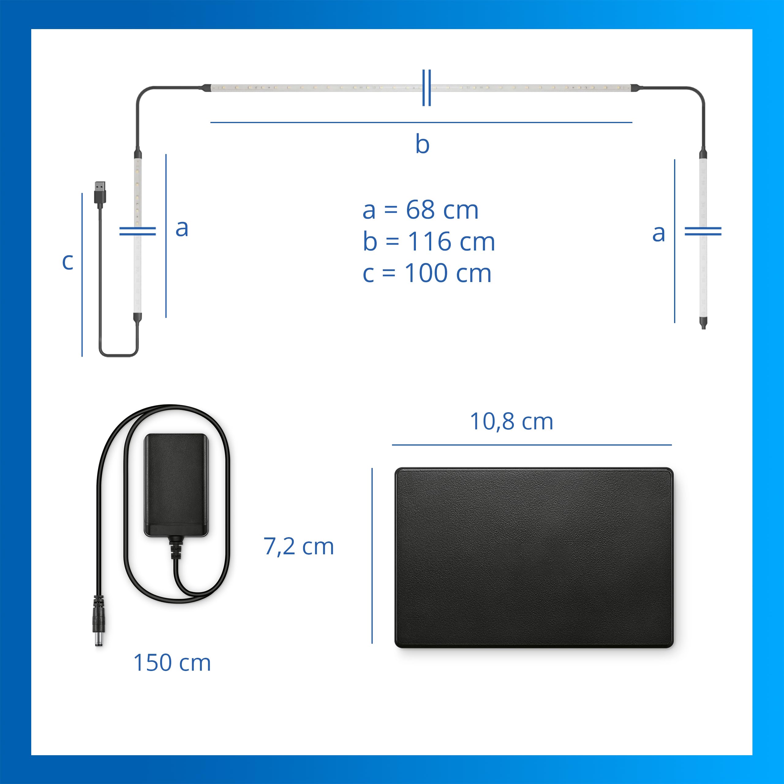 Philips Smart Lighting HDMI Sync Box with TV Backlight, RGBIC LED Strip for 55-65" TV, Sync with Movies, Music, HDMI 2.0, 4K at 60Hz, Connected by WiZ, Requires External Video Source