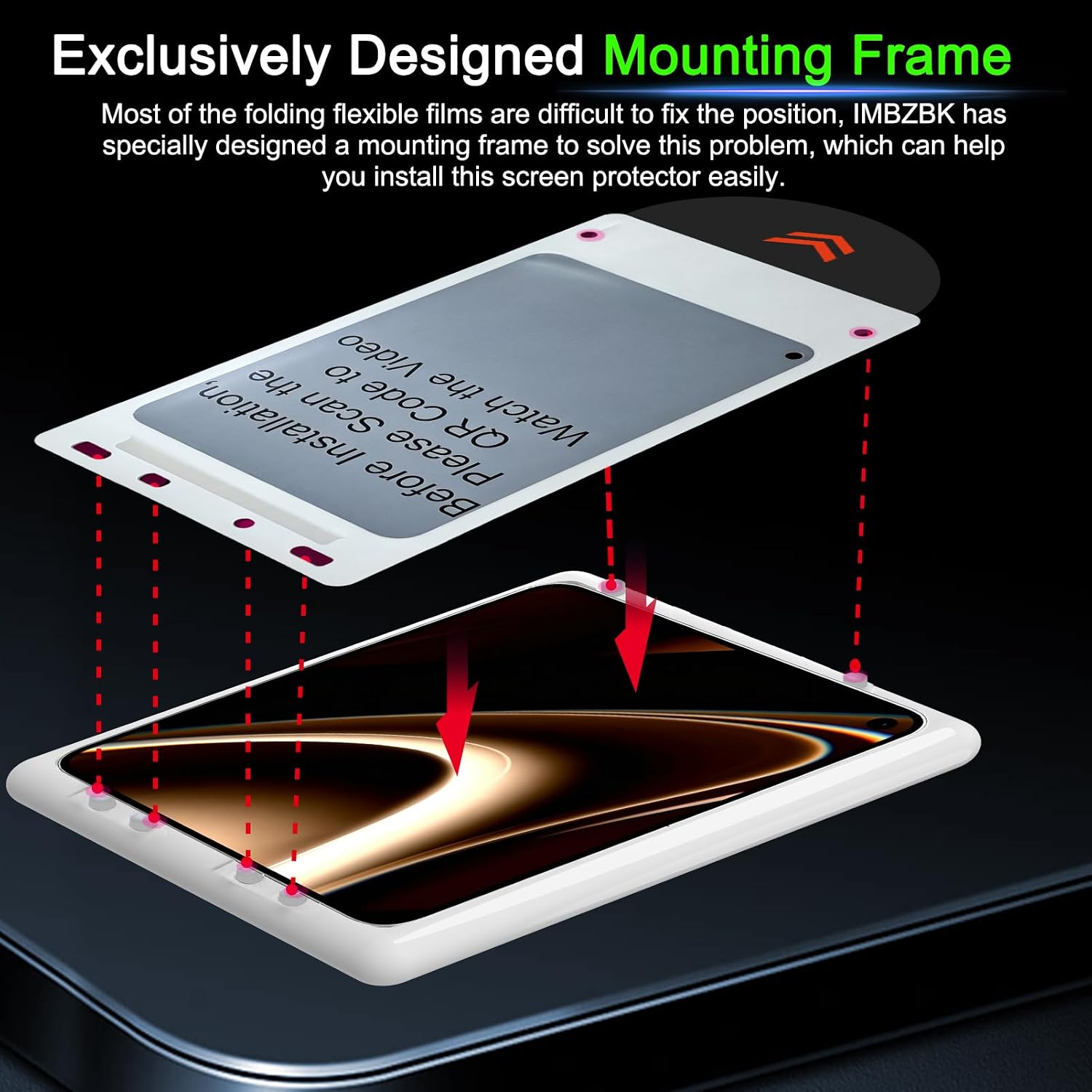IMBZBK Privacy Screen Protector for iPhone Anti Spy Fold Ultra Duo, 2+2+2 image 4