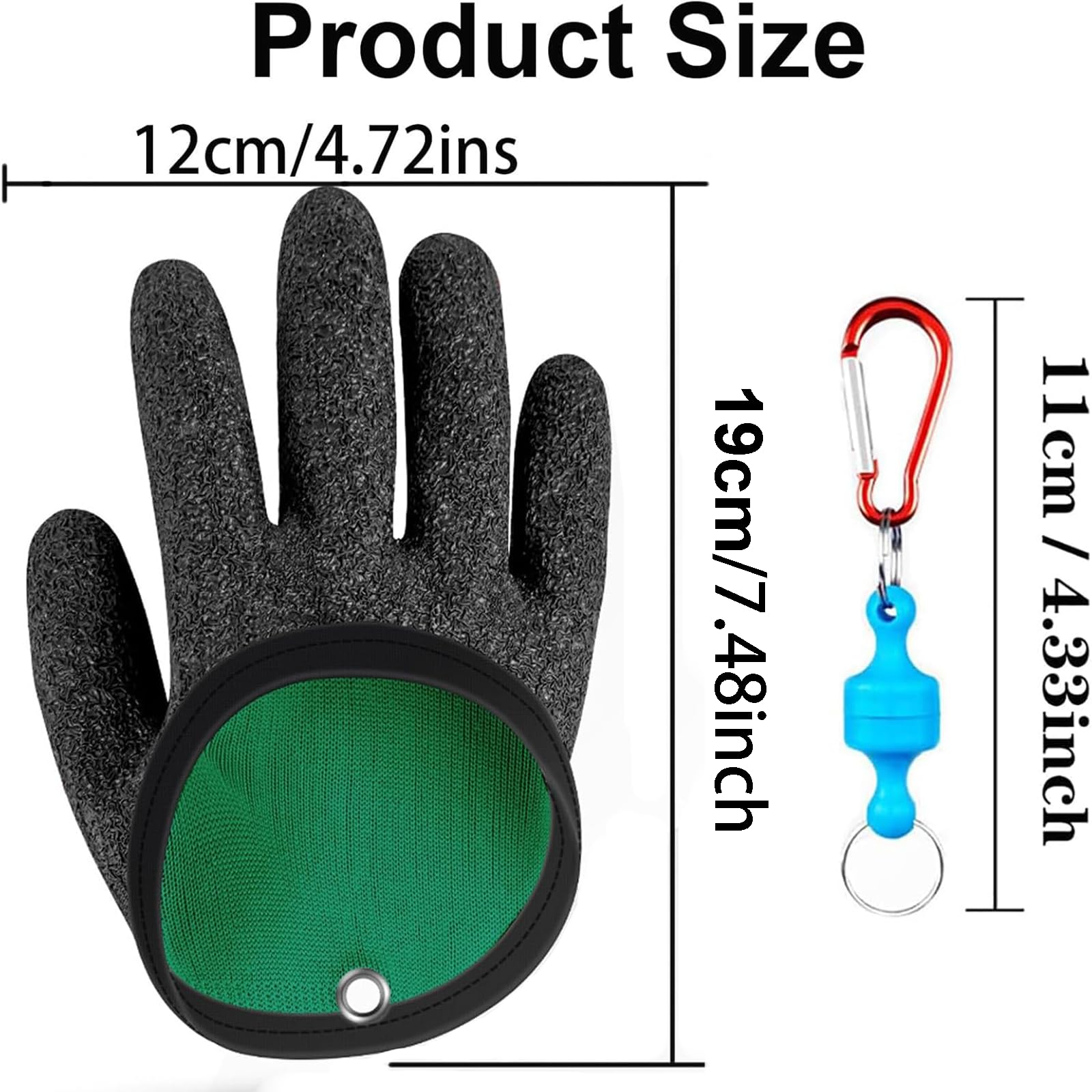 Gants De Pêche Anti-perforation Avec Fermeture Magnétique - Étui Inclus