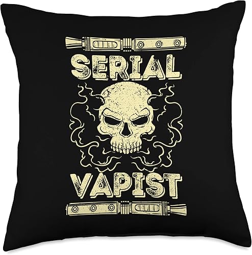 Vape Vapor E-Smoker Vaping Serial Vapist E-Cigarette - Almohada de 18 x 18 pulgadas, multicolor