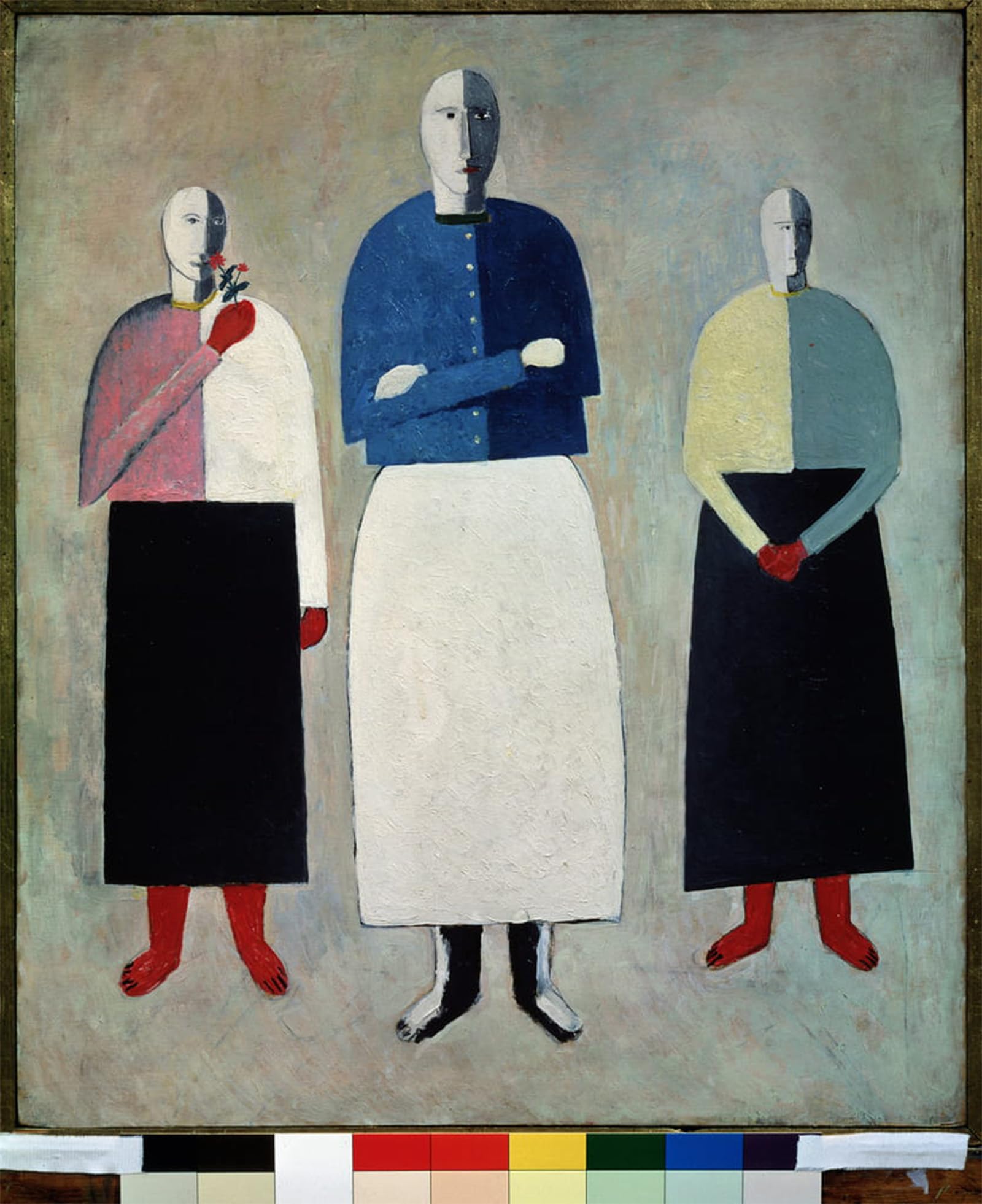 ARTXLXXBN Famous Painting Art Wall Decor Abstract Art Picture Three Girls by Kazimir Severinovich Malevich Animal Pictures for Home Decor 60x90cm
