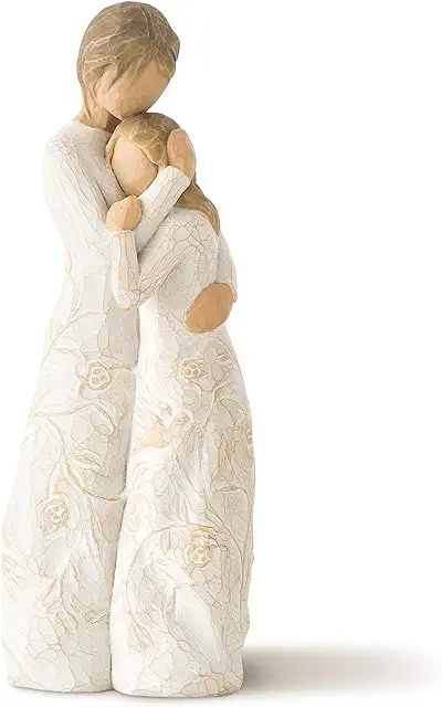 Willow Tree Close to Me Mother Daughter Figurine - Hand-Painted Resin Statue