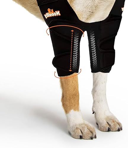 Miniatura 6 de NeoAlly Almohadillas protectoras para coderas de perro para codo canino y hombro, higroma de codo, displasia, osteoartritis, callos de codo, úlceras