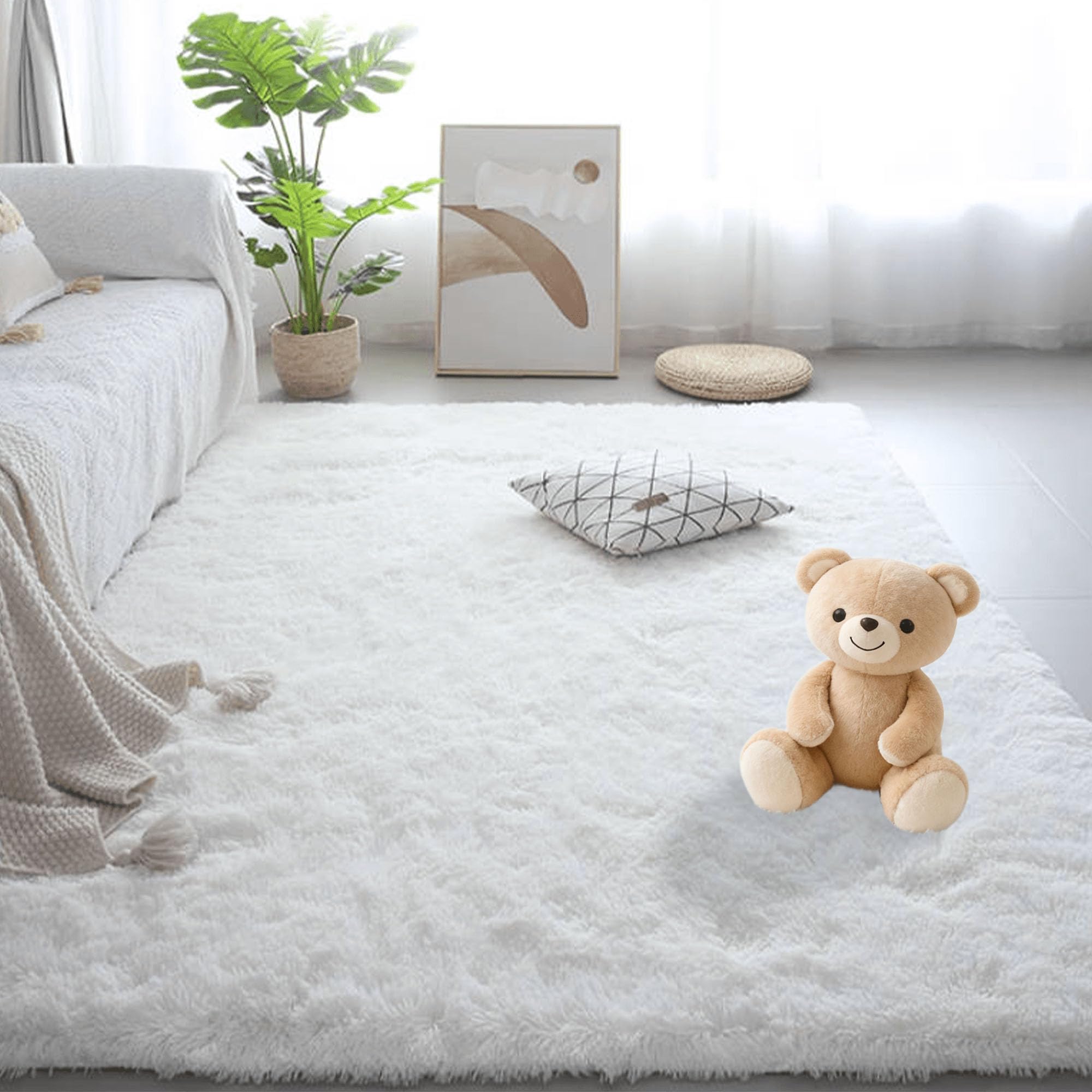 Tapis de chambre lavable pour créer un coin lecture cosy
