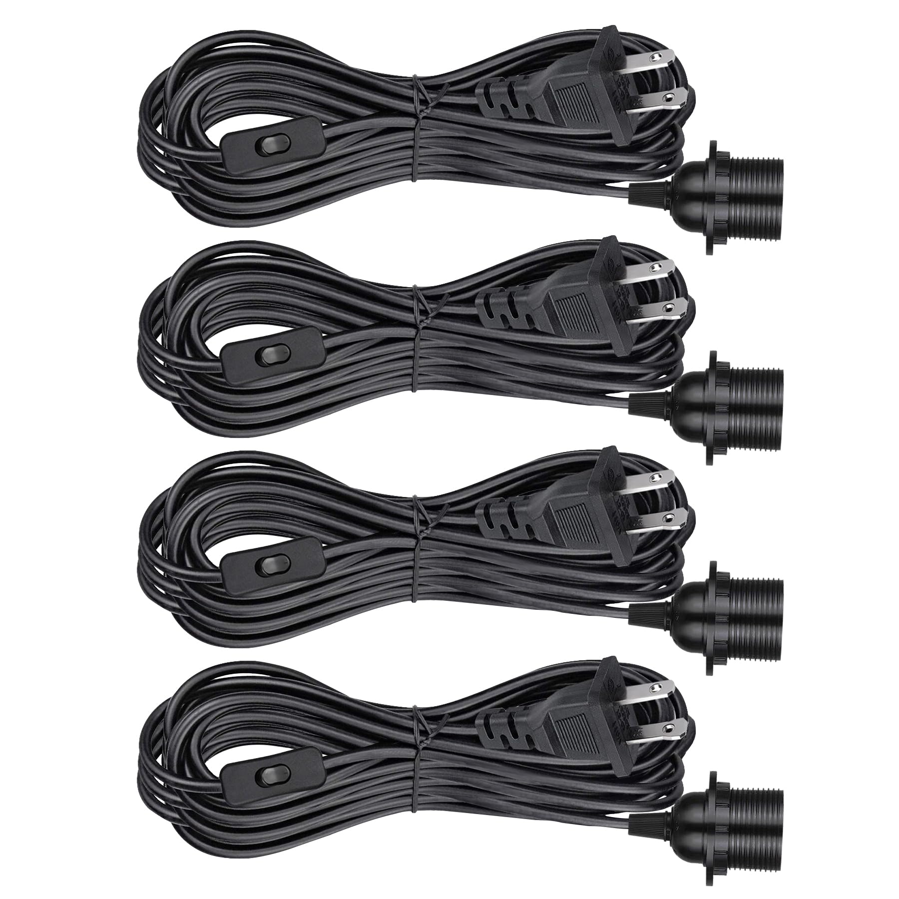 Plug-in Light Socket Kit - 16ft Pendant Cord -10