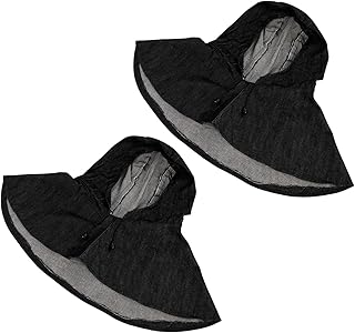 AKOOSY 2 peças boné protetor de pescoço e ganga respirável e resistente ao pó capuz ajustável para trabalho e proteção laboral