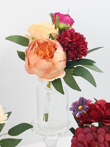 Miniatura 5 de Rinlong 6 centros de mesa de flores surtidos para mesas de boda, centro de mesa, ramos de dama de honor, estante de guardería de bebé, decoración de