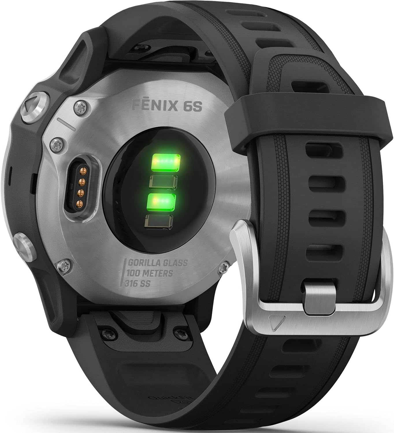 Amazon.com: Garmin Fenix 6S Multisport GPS Smartwatch (1.654 in, banda  plateada/negra) con soporte de carga y paño de microfibra : Electrónica