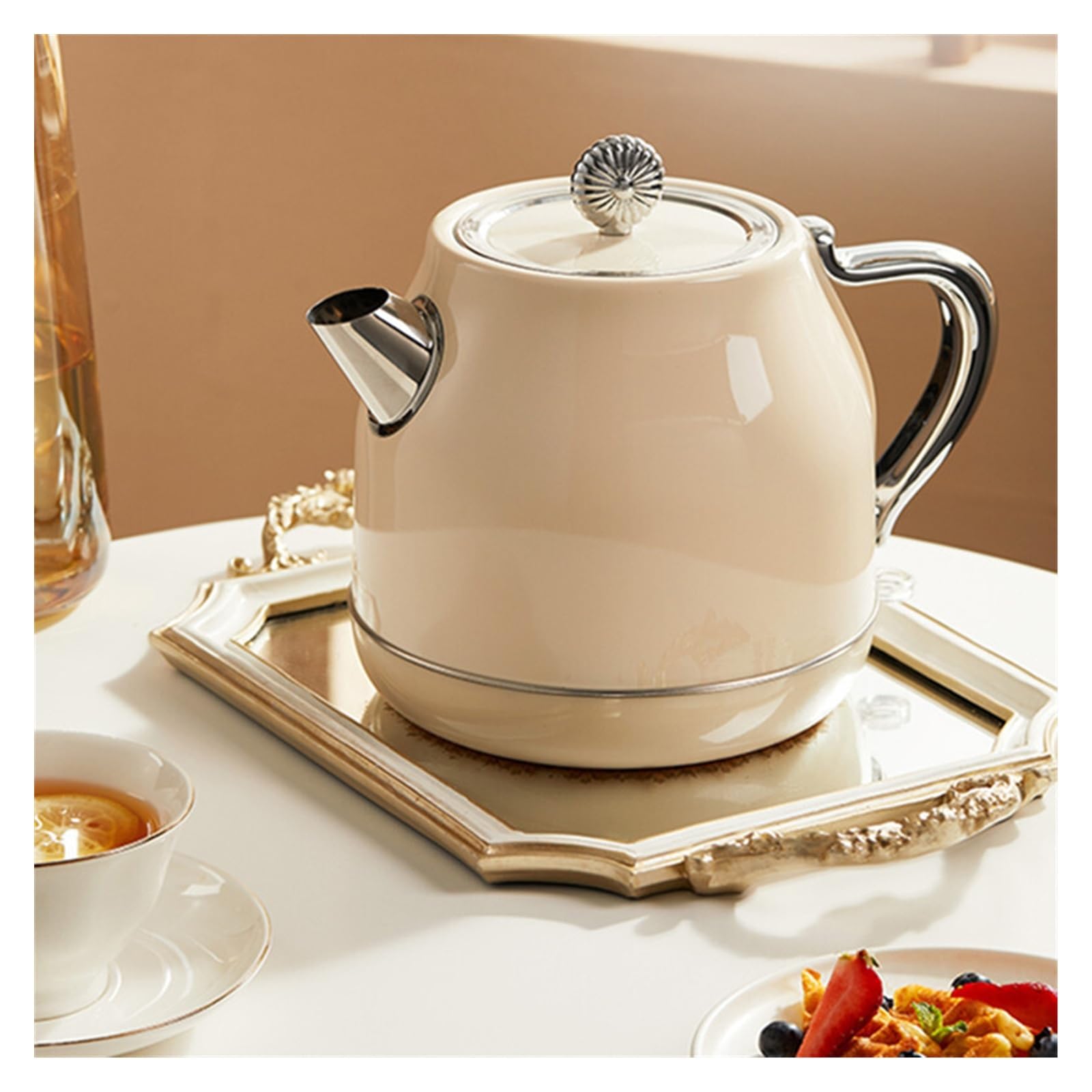 Electric Kettle To Boil Water, Retro Household High-Value Tea Kettle With Automatic Power-Off, Electric Appliances For Kitchen