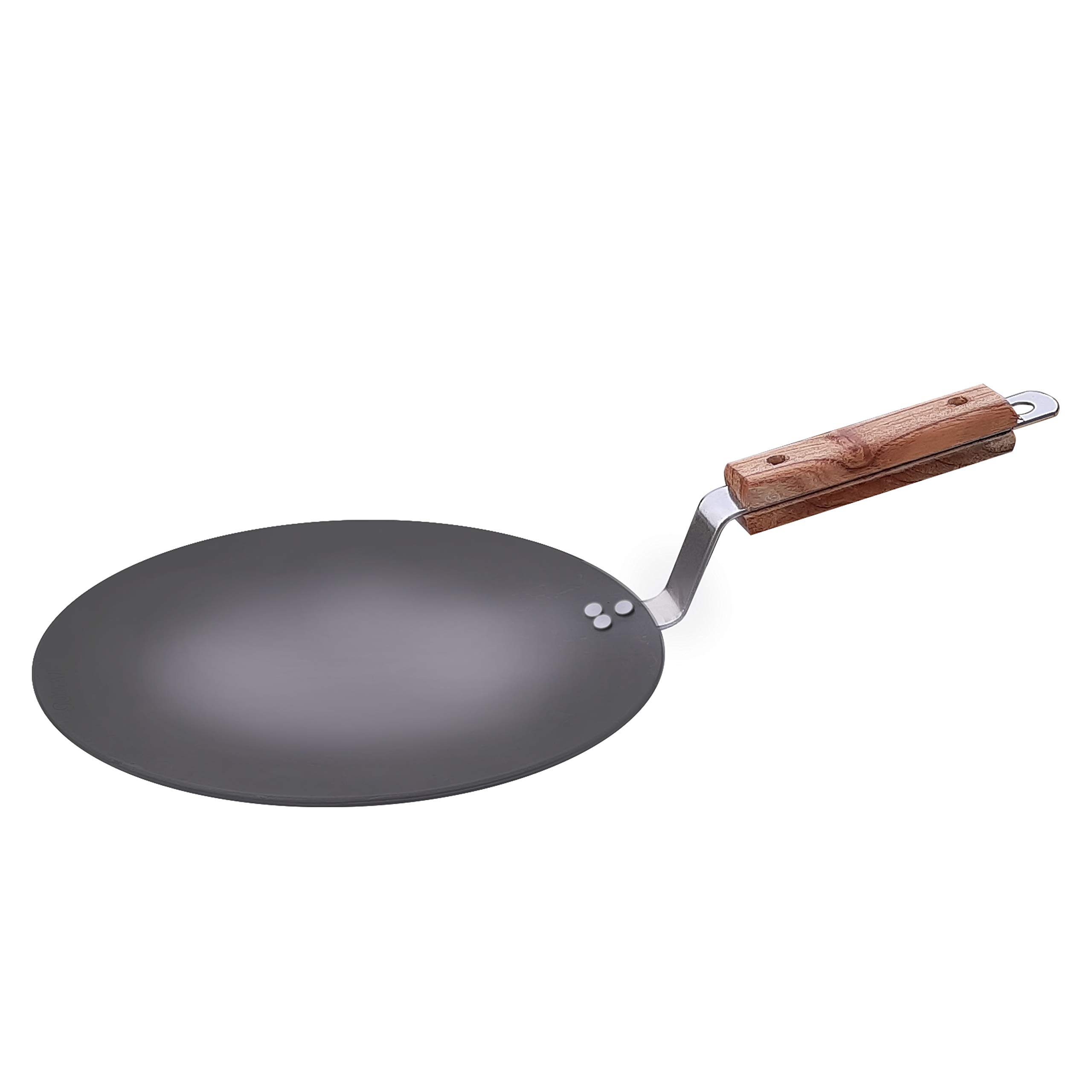 Mr.Copper KingInduction Base Iron Tawa, 10 Inches, Black