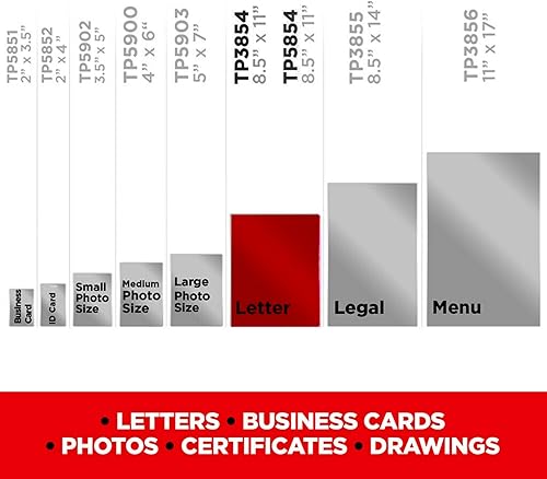 Miniatura 4 de Scotch - Bolsas para laminación térmica Paquete de 200 unidades de 89 x 114 pulgadas transparentes de tamaño carta TP3854-3